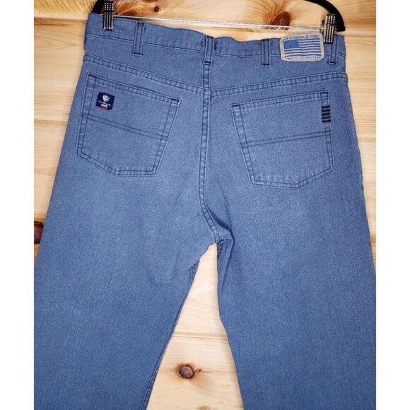 Tyndale Versa Mens FR Arc-Rated Jeans Size 34 Grey USA Made - Picture 7 of 12